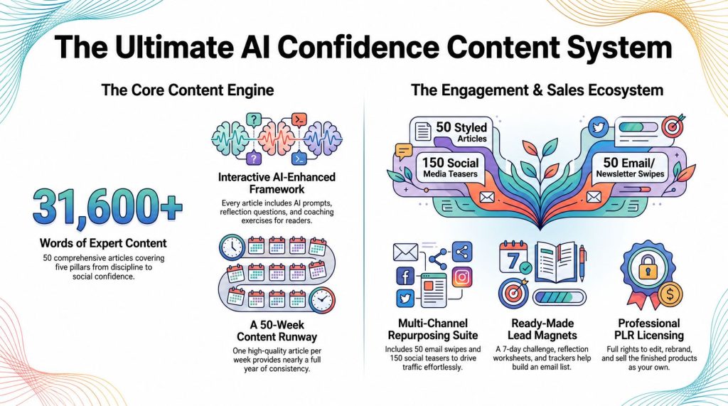 PLR 50 AI Confidence Building Articles Review