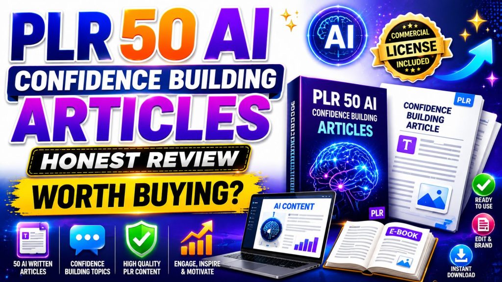 PLR 50 AI Confidence Building Articles Review