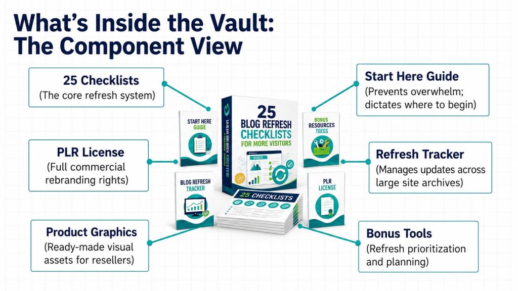 PLR 25 Blog Refresh Checklists for More Visitors Review