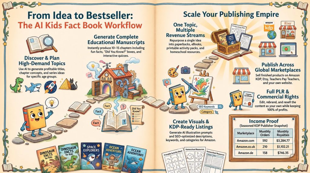 PLR Kids Fact Book Creator AI Review