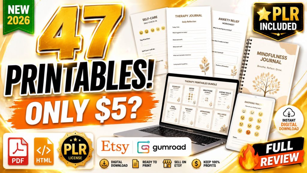 Therapy Printables W/ Unrestricted PLR Review