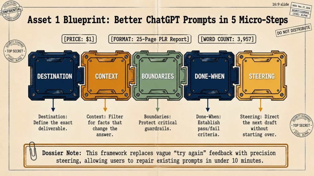 PLR Better ChatGPT Prompts in 5 Micro Steps Review