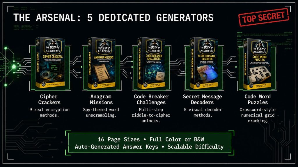Spy Academy Powered by Activity Book Generator Review