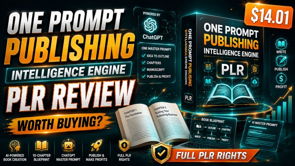 One Prompt Publishing Intelligence Engine PLR Review