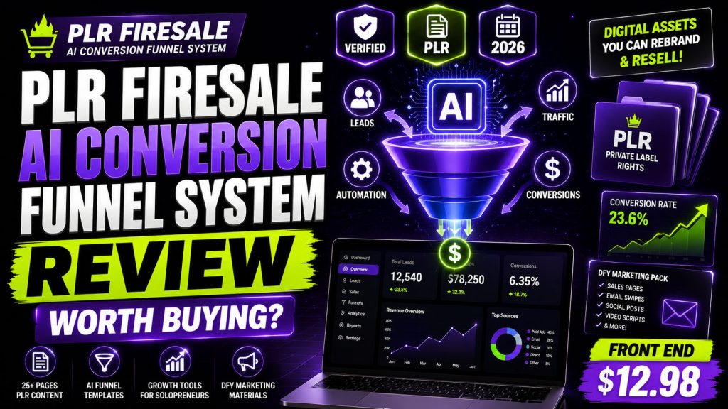 PLR Firesale AI Conversion Funnel System Review