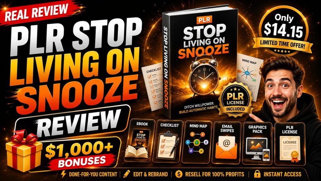 PLR Stop Living On Snooze Review
