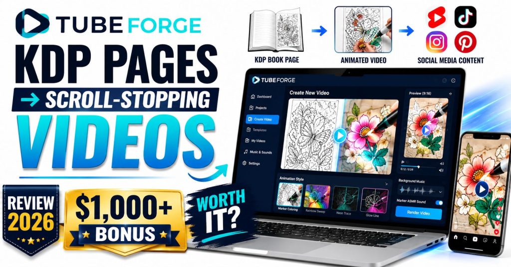 TubeForge Turn KDP Pages Into Scroll Stopping Videos Review