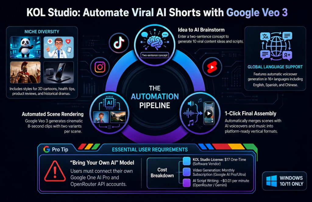 KOL Studio AI Video Creator Powered by Google Veo 3 Review