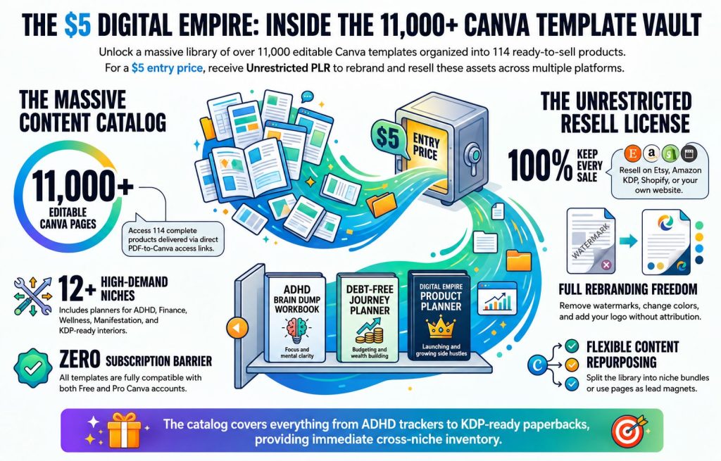 The Canva Vault w Unrestricted PLR Review