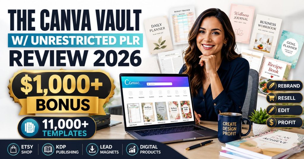 The Canva Vault w Unrestricted PLR Review