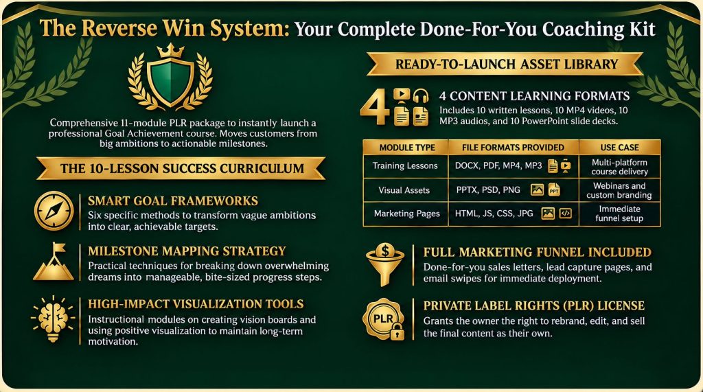 PLR Firesale The Reverse Win System Review