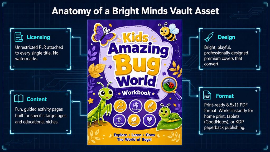 Bright Minds Kids Vault w Unrestricted PLR Review