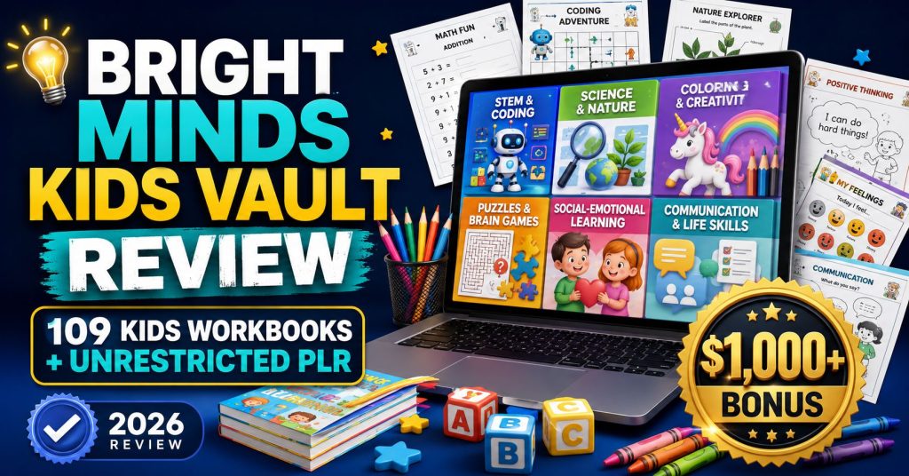 Bright Minds Kids Vault w Unrestricted PLR Review