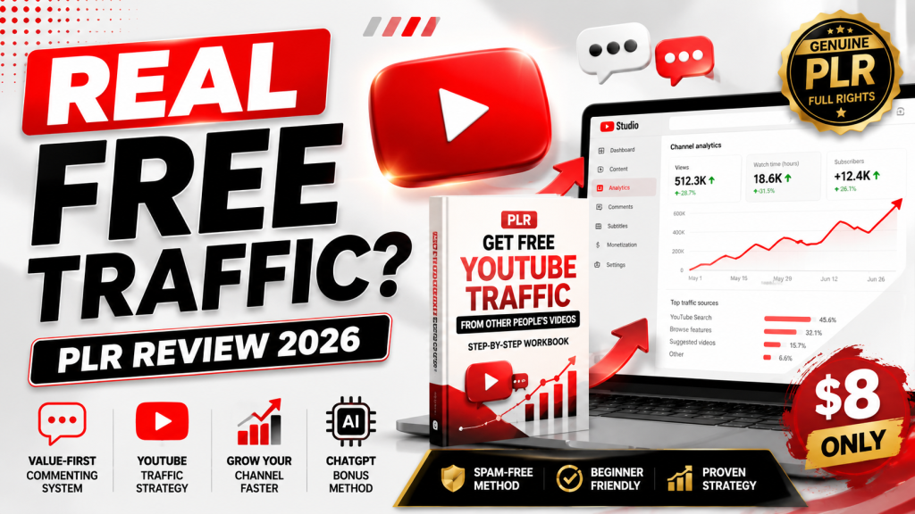 PLR Get Free YouTube Traffic From Other People's Videos Review