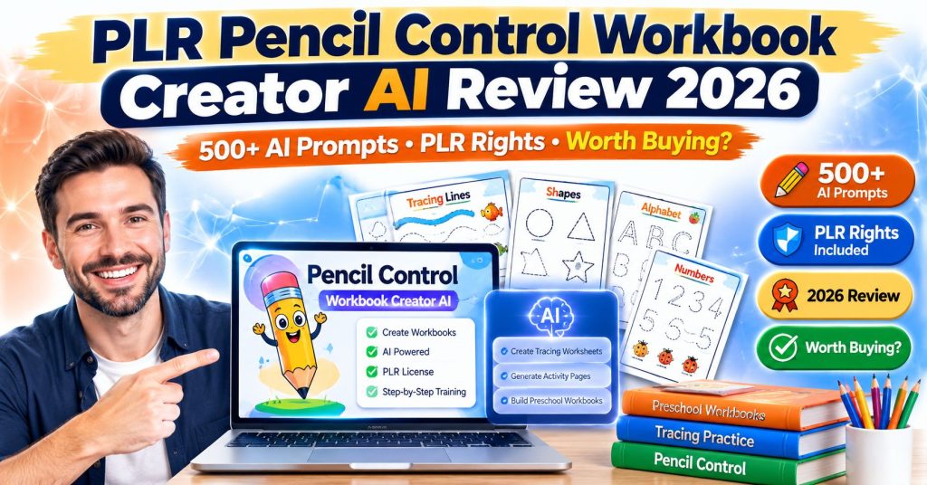 PLR Pencil Control Workbook Creator AI Review