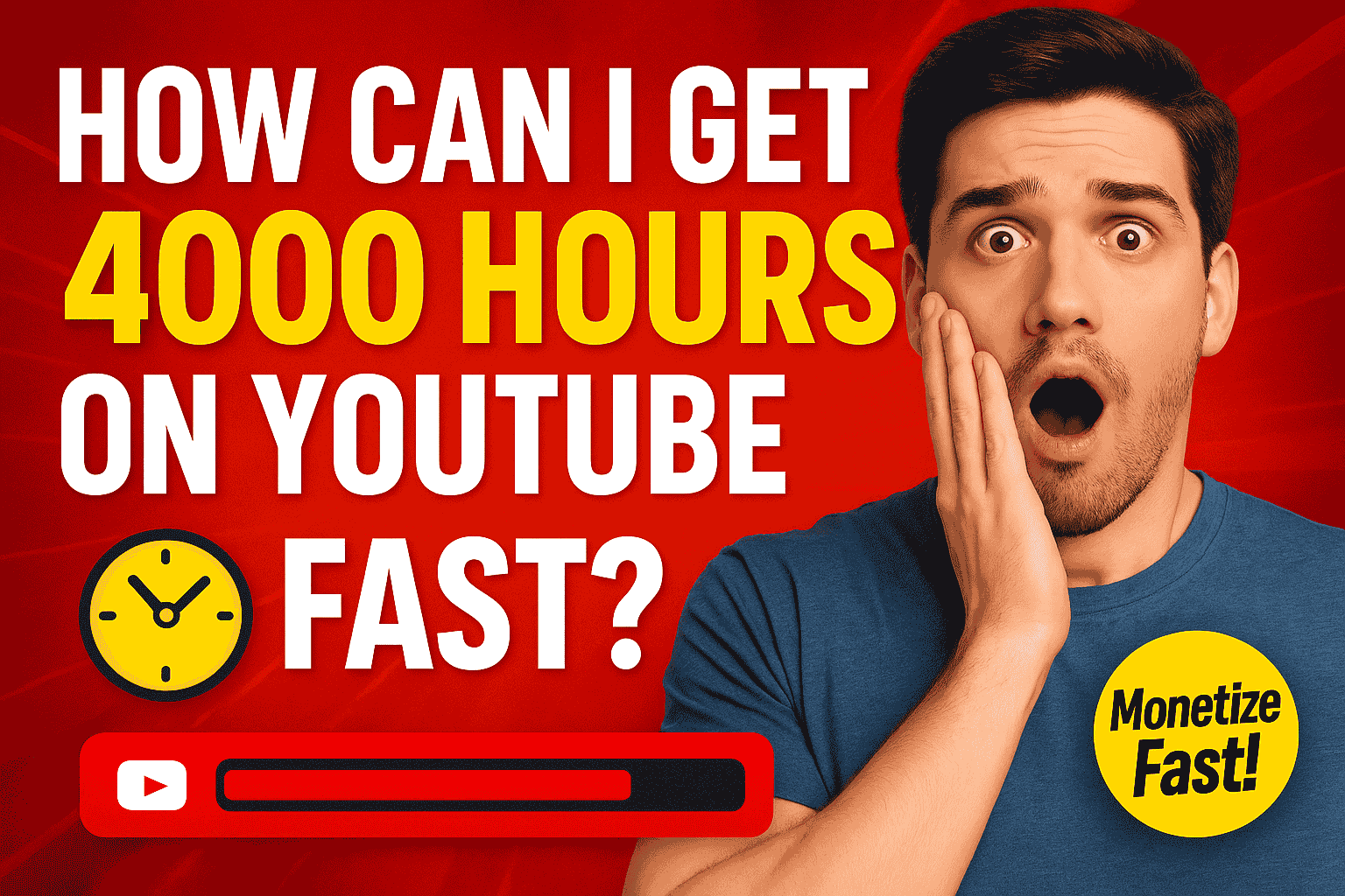 How can I get 4000 watch hours on youtube fast