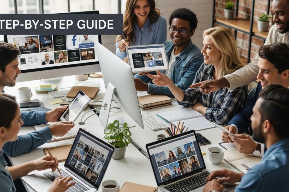 social media ads teamwork