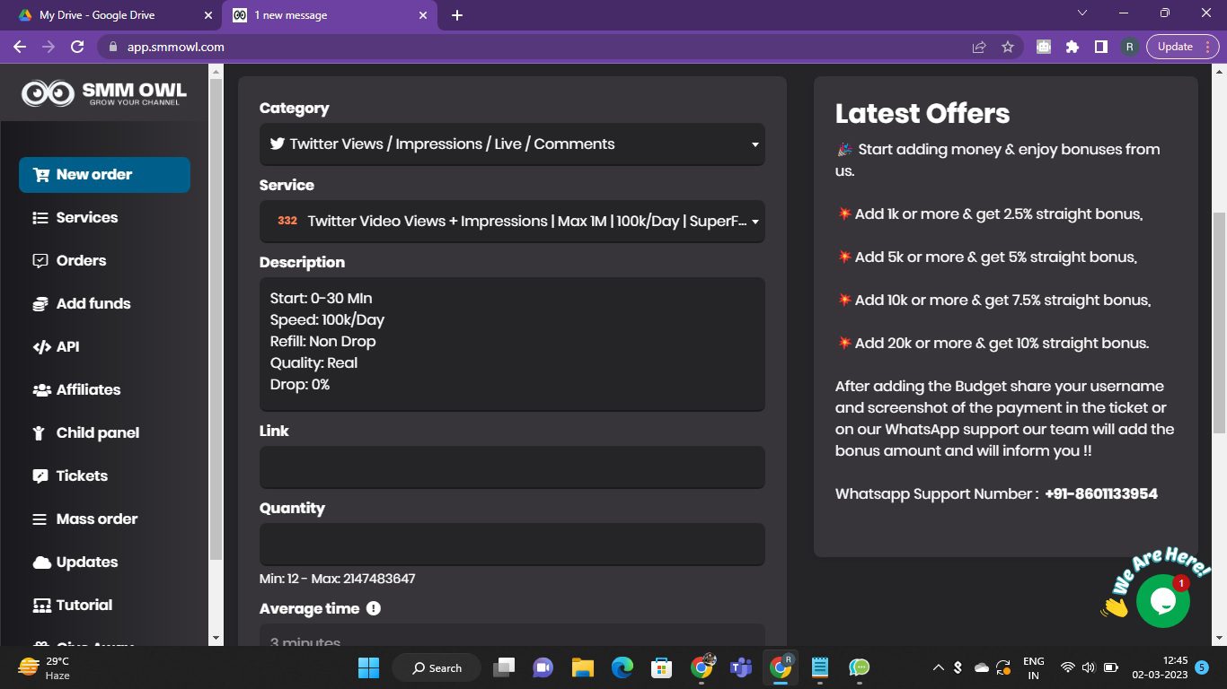 Buy Real Twitter Views From SMMOwl