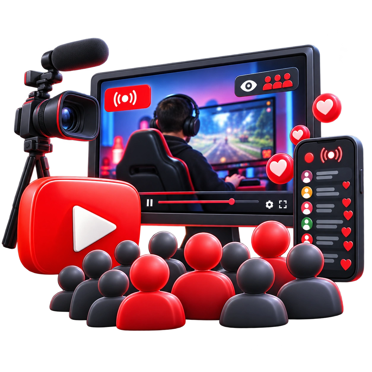 YouTube Live-Stream Viewers