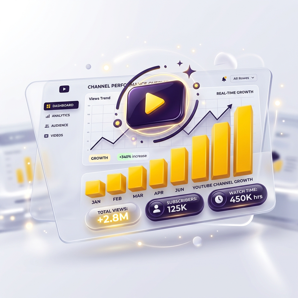 YouTube Growth Dashboard Illustration